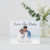 Foto Save the Date Moderne Hochzeitskarte (Stehend Vorderseite)