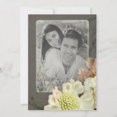 Foto Save the Date Moderne Malerische Blume Kunst Einladung (Rückseite)