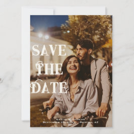Foto Save the Date | Modernes Elegantes Personalis