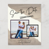 FOTO Save the Date - Modernes, handgeschriebenes S (Vorderseite)