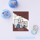 FOTO Save the Date - Modernes, handgeschriebenes S Flyer (Einzeln)