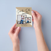 FOTO Save the Date - Modernes, handgeschriebenes S Flyer (Gruppe)