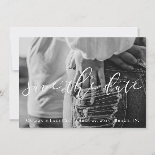 Foto Save the Date Personalisiert (Vorderseite)
