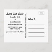 Foto Save the Date Postkarte (Rückseite)