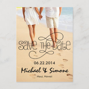Foto Save the Date Postkarte