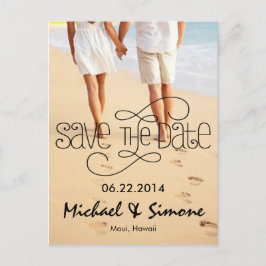 Foto Save the Date Postkarte