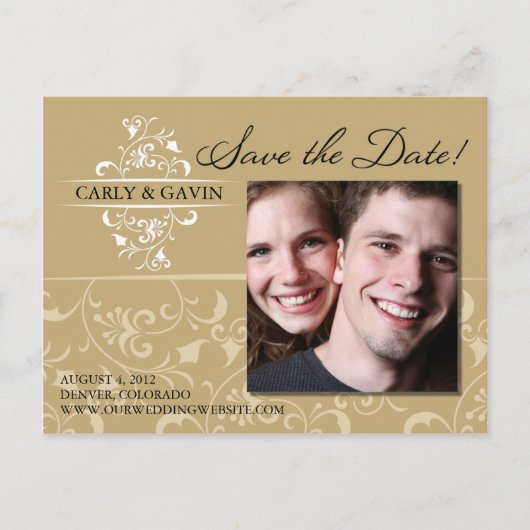 Foto Save the Date Postkarte (Vorderseite)