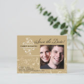 Foto Save the Date Postkarte (Stehend Vorderseite)