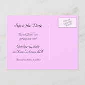 Foto Save the Date Postkarte (Rückseite)