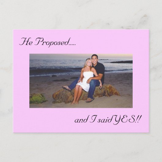 Foto Save the Date Postkarte (Vorderseite)