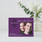 Foto Save the Date Postkarte (Stehend Vorderseite)