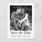 Foto Save the Date Postkarte (Vorderseite)