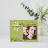 Foto Save the Date Postkarte (Stehend Vorderseite)