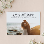 Foto Save the Date Postkarte, Elegant Postkarte