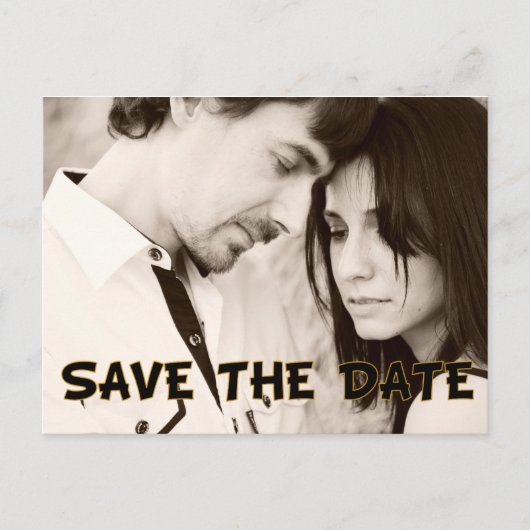 Foto Save the Date Postkarte hinzufügen (Vorderseite)