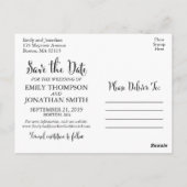 Foto Save the Date Postkarte, Landschaftsbild Postkarte (Rückseite)