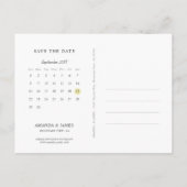 Foto Save the Date Postkarte mit Kalender (Rückseite)