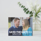 Foto Save the Date Postkarten (Stehend Vorderseite)