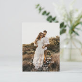 Foto Save the Date Postkarten (Stehend Vorderseite)