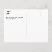 FOTO Save the Date Postkarten - Moderne Typografie (Rückseite)