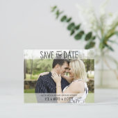 FOTO Save the Date Postkarten - Moderne Typografie (Stehend Vorderseite)