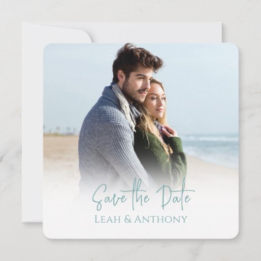 Foto Save the Date QR-Code Beach Sand Dollar (Vorderseite)
