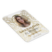 Foto Save the Date Quinceanera Magnet (Rechte Seite)