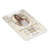 Foto Save the Date Quinceanera Magnet (Rechte Seite)