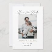 Foto Save the Date Vorlage mit Gold (Vorderseite)