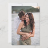 Foto Save the Date Watercolor Wisteria Wedding (Rückseite)