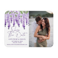 Foto Save the Date Watercolor Wisteria Wedding