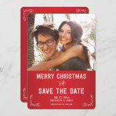 Foto Save the Date Weihnachtskarten (Vorne/Hinten)