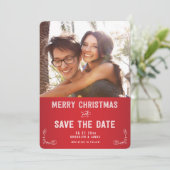 Foto Save the Date Weihnachtskarten (Stehend Vorderseite)