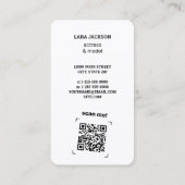 Foto-Scannable-QR Visitenkarte (Rückseite)