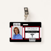 Foto-Scanner-Code für Berufliche medizinische Abze Ausweis (Vorderseite mit Klammer)