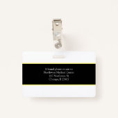 Foto-Scanner-Code für Berufliche medizinische Abze Ausweis (Rückseite mit Klammer)