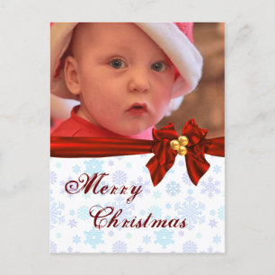 Foto-Schablonen-Weihnachtsbogen-Postkarte Feiertagspostkarte