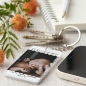 Foto-Schlüsselanhänger des ersten Vaters Schlüsselanhänger (Vorderseite rechts)