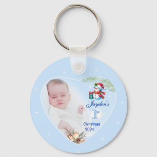 Foto Schlüsselanhänger Keepake - Baby Jungs 1. Wei