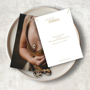 Foto Schmuck Necklace Display Card