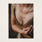 Foto Schmuck Necklace Display Card (Vorderseite)