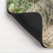 Foto Schnee Leopard Katze Tiere. Mousepad (Ecke)