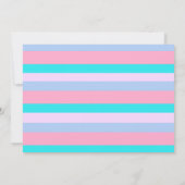 Foto Schneeflocken Winter Einhorn Gesicht Geburtst Einladung (Rückseite)