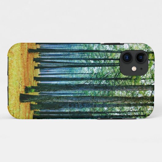 Foto-schönes Kiefern-Baum-Waldgelb-Gras Case-Mate iPhone Hülle (Rückseite (Horizontal))