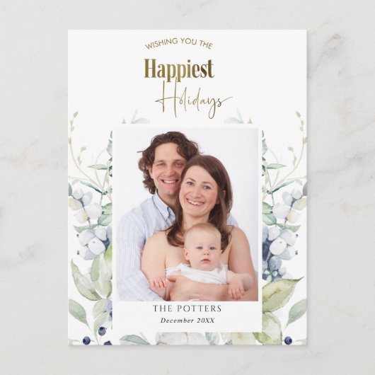 Foto, schönster Urlaub, Winter Grüner Urlaub Postkarte (Vorderseite)