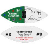 Foto School Champions Green White Name Football (Paneele)