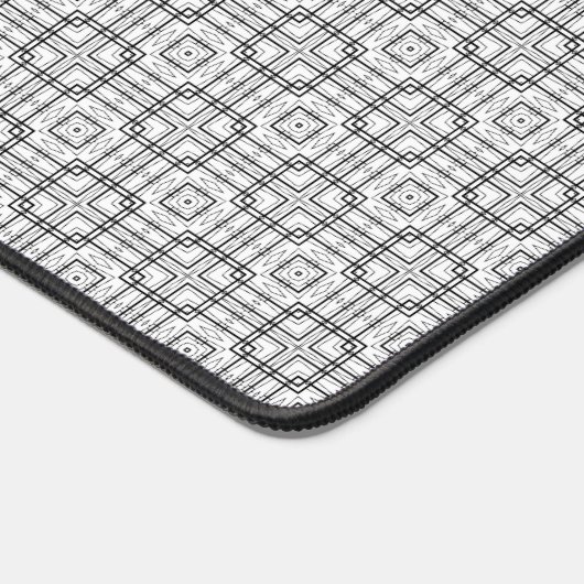 Foto-Schreibmatte für Schwarzweiß-Muster Schreibtischunterlage (Ecke)