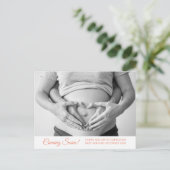 Foto Schwangerschaft Ankündigung (Stehend Vorderseite)