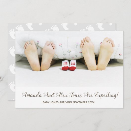 Foto Schwangerschaft Ankündigung (Vorne/Hinten)