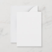 Foto Schwangerschaft Haushalt Mitteilungskarte (Rückseite)